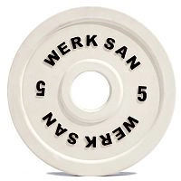 Диск соревновательный 5 кг WERK SAN (сертификат IWF)