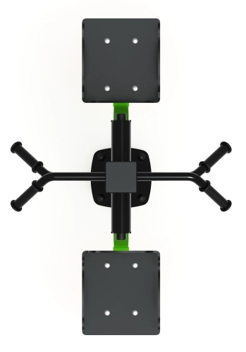 Маятник двойной (зеленый) - Уличный тренажер - СТ 029-12.П фото 4