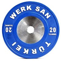 Диск тренировочный 20 кг WERK SAN (сертификат IWF)