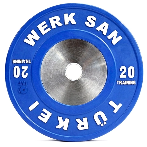 Диск тренировочный 20 кг WERK SAN (сертификат IWF)