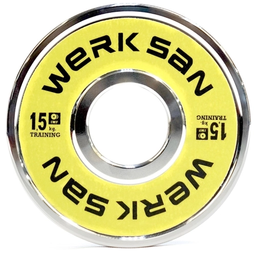 Диск стальной тренировочный 1,5 кг WERK SAN  (сертификат IWF)