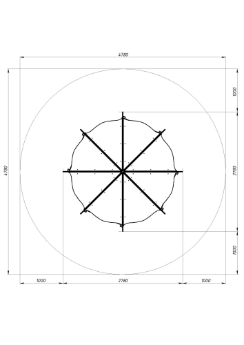 Беседка-пагода Карнавал (Осень) - МФ 10.22.01-20 фото 6