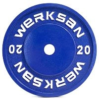 Диск стальной для пауэрлифтинга 20 кг WERK SAN