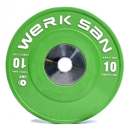 Диск соревновательный 10 кг WERK SAN (сертификат IWF)