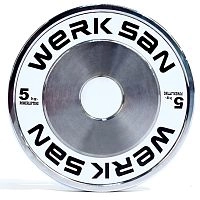 Диск стальной для пауэрлифтинга 5 кг WERK SAN