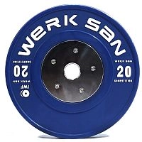 Диск соревновательный 20 кг WERK SAN (сертификат IWF)