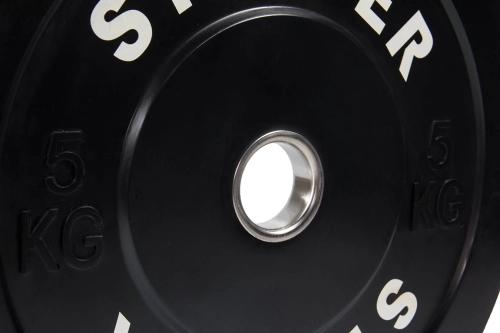 Тренировочный диск штанги из каучука (rubber bumper plates) 5 кг фото 2