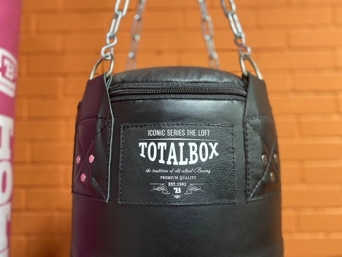 Мешок боксерский набивной LOFT TOTALBOX кожа, черн, 40*150-75 фото 2