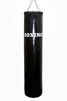Мешок боксерский набивной BOXING ткань ПВХ, черн, 35*145-60