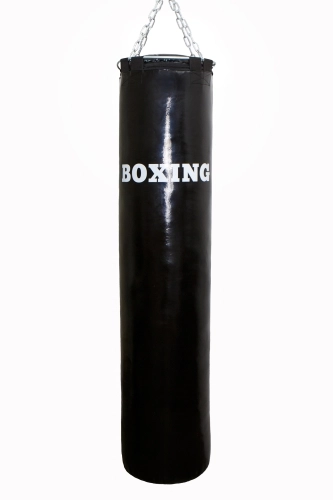 Мешок боксерский набивной BOXING ткань ПВХ, черн, 35*145-60