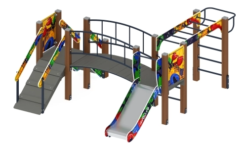 Карапуз (Граффити) - ДИК 1.001.05-03 - Игровой комплекс Н=750 фото 2