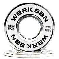 Диск стальной тренировочный 0,5 кг WERK SAN  (сертификат IWF)