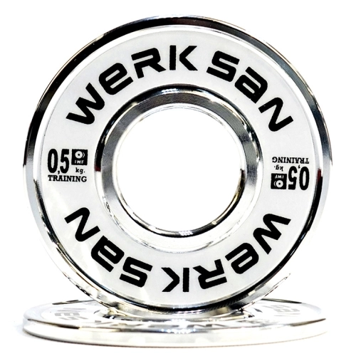 Диск стальной тренировочный 0,5 кг WERK SAN  (сертификат IWF)
