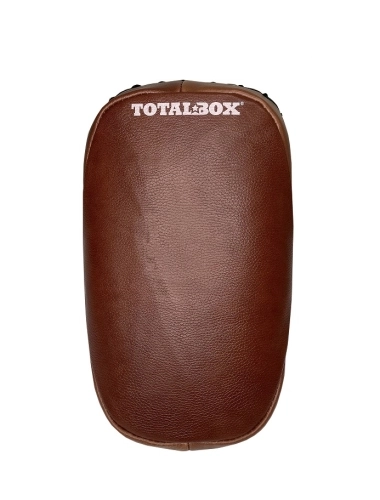 Макивара Полувогнутая TOTALBOX кожа, корич, 21*40*12 фото 4