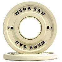 Диск соревновательный 0,5 кг WERK SAN (сертификат IWF)