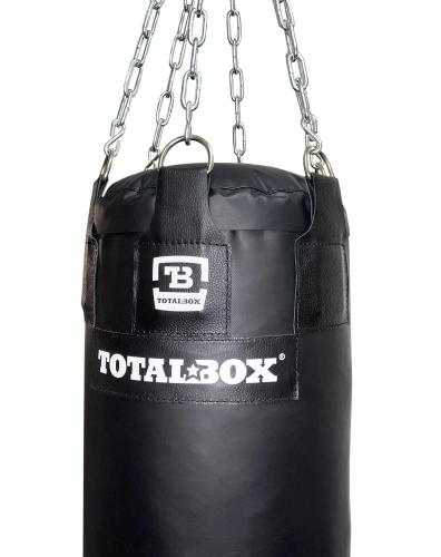 Мешок боксерский набивной TOTALBOX ткань ПВХ, черн, 30*120-45 фото 2
