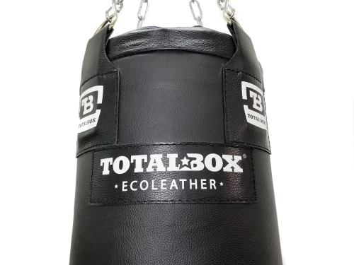 Мешок боксерский набивной ECOLEATHER TOTALBOX экокожа, черн, 30*120-45 фото 3