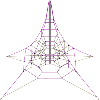 Канатные конструкции Пирамиды P-0015