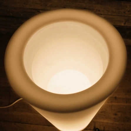 Светящееся кашпо Mariano, H=75 см (Округлое, Белый) фото 2