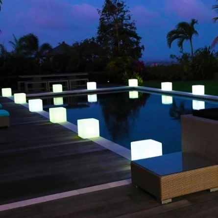 Куб-светильник 40 см (белый) фото 3