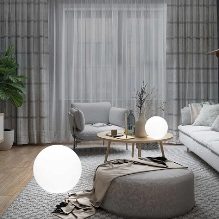 Шар-светильник 50 см (напольный, Белый) фото 3