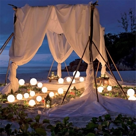 Шар-светильник 50 см (наземный, Белый) фото 5