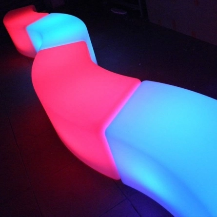 Светящаяся скамейка Snake 122х49х50 (RGB) фото 2