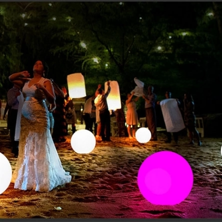 Шар-светильник 50 см (наземный, RGB) фото 5