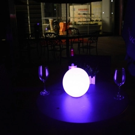 Шар-светильник 20 см (напольный, Белый) фото 3