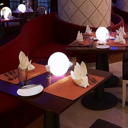 Шар-светильник 20 см (напольный, Белый) фото 2