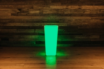 Светящееся кашпо Flow XL, H=90 см (Квадратное, RGB) фото 2