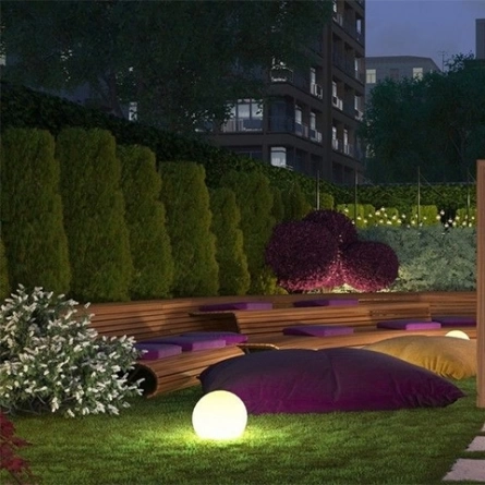 Шар-светильник 80 см (наземный, Белый) фото 3