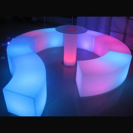 Светящаяся скамейка Snake 122х49х50 (RGB) фото 3