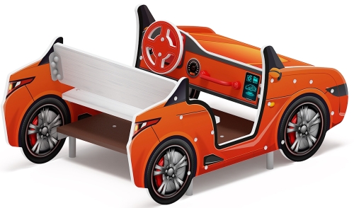 Кабриолет (оранжевый) - Беседка машинка - МФ 10.03.02-01.И1 фото 2