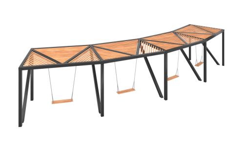 Парковые качели "Парма" с сиденьем фото 2