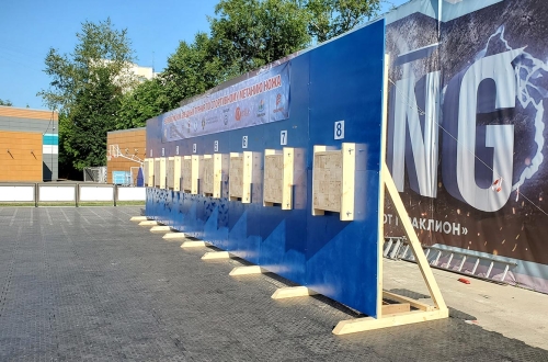 Стена со стендами для метания ножей, L=12,2 метра (8 стендов) фото 2