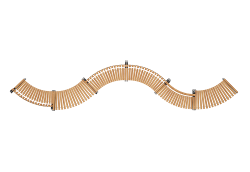 Скамейка парковая "Змейка" фото 4