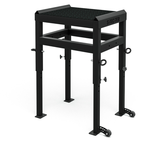 Тяжелоатлетические плинты для штанги с регулировкой по высоте 85-115 см (пара) фото 5