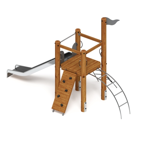 Игровой комплекс (лиственница темный) ДИК 2.24.01-Л.И1.01