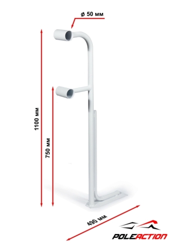 Модель №16 - стойка балетного (хореографического) станка двухуровневого "Грация" фото 2