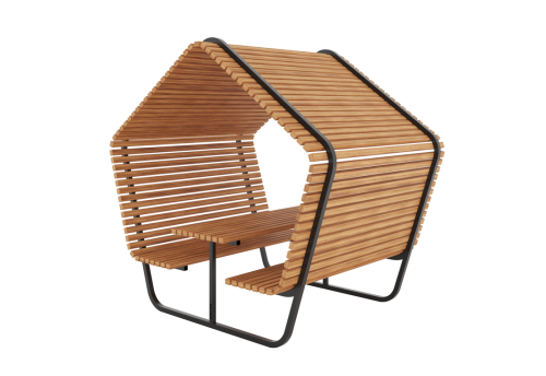 Беседка "Теремок" (пергола со скамейкой)