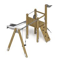 Игровой комплекс (лиственница орех) ДИК 2.24.03-Л.И1.02