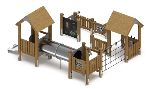 Игровой комплекс (лиственница орех) ДИК 1.24.02-Л.И1.02 фото 2 Игровой комплекс (лиственница орех) ДИК 1.24.02-Л.И1.02 фото 2