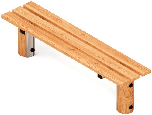 Скамья (лиственница) МФ 42.04.01-Л.И1 фото 2