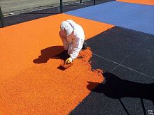 Бесшовное резиновое покрытие 1м х 1м (S=10 мм)