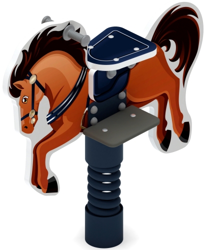 Лошадка 3 - Качалка на пружине - ИО 22.01.13-01 фото 6