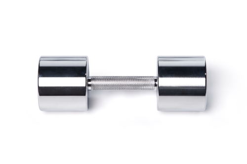 Хромированная гантель 10 кг фото 2