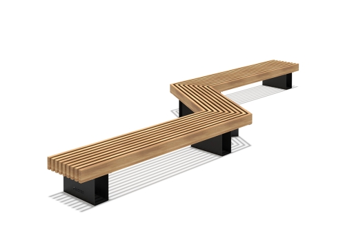 Скамья уличная «Монро» (Змейка) фото 4