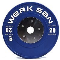Диск соревновательный 20 кг WERK SAN (сертификат IWF)