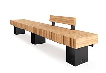 Скамья уличная «Тропа» прямая со спинкой